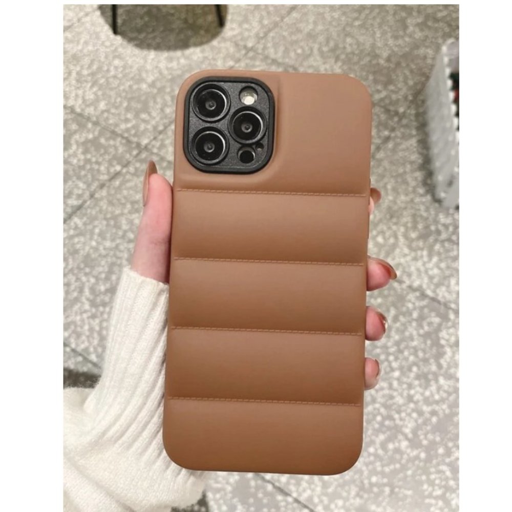 NEW iPhone 13/Pro/Max Plain Puffer Lens Protection iPhone case - Picture 10 of 14